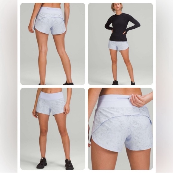 Lululemon Speed Up Mid-Rise Lined Short 4"
Gravel Dust Pastel Blue Multi 2 - Picture 1 of 8